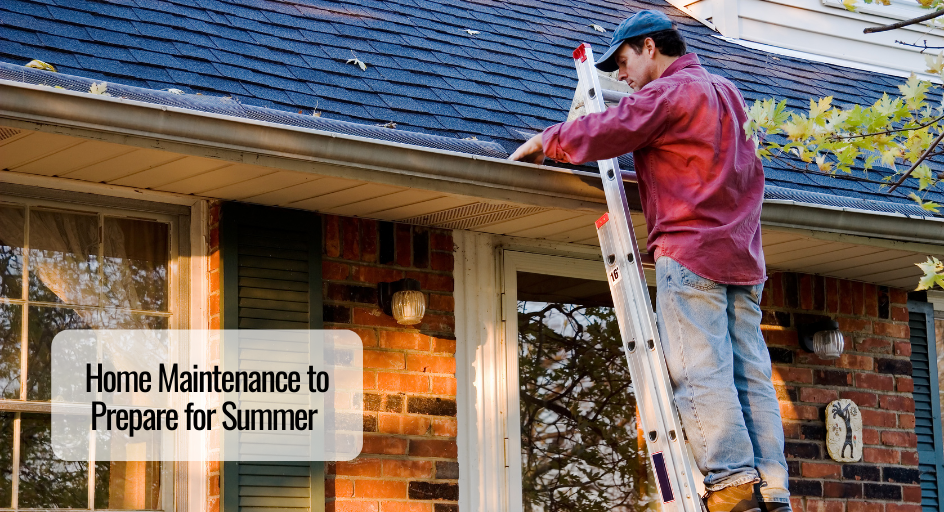 image of man cleaning out home's gutters