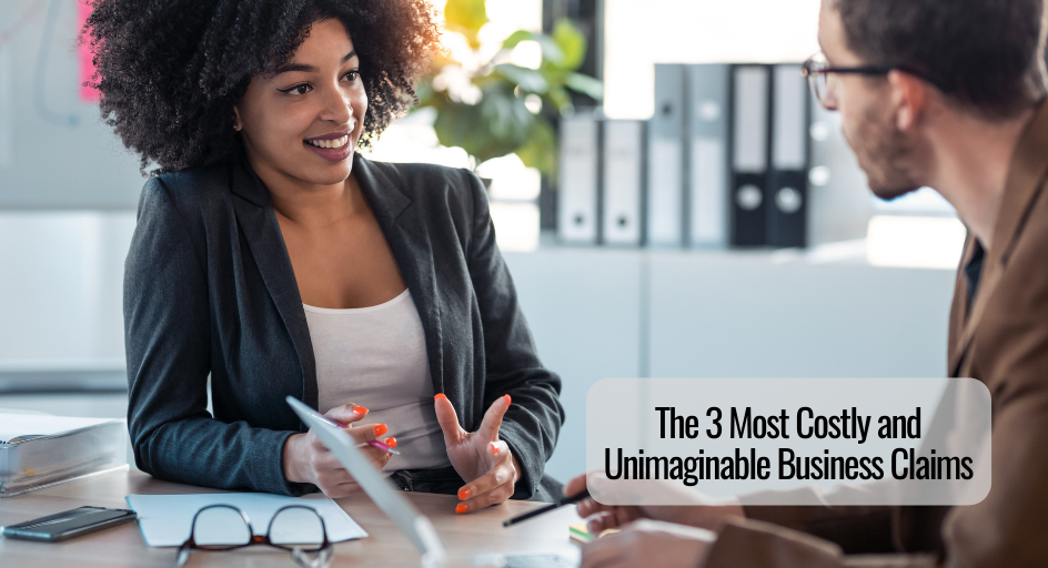 professional business people having a discussion